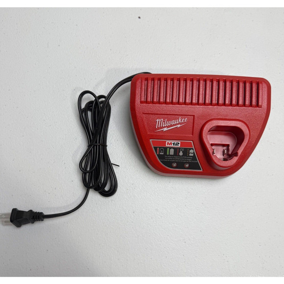 Milwaukee M12 12 Volt Charger Red Lithium-Ion 48-59-2401 - Picture 1 of 1
